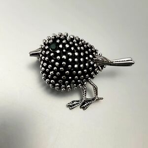 BIRD Brooch timeless Antique Silver Tone